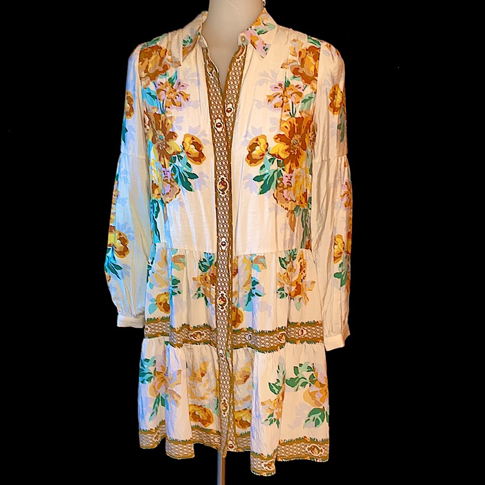 Anthropologie Floral Print Tiered Dress *NWT*